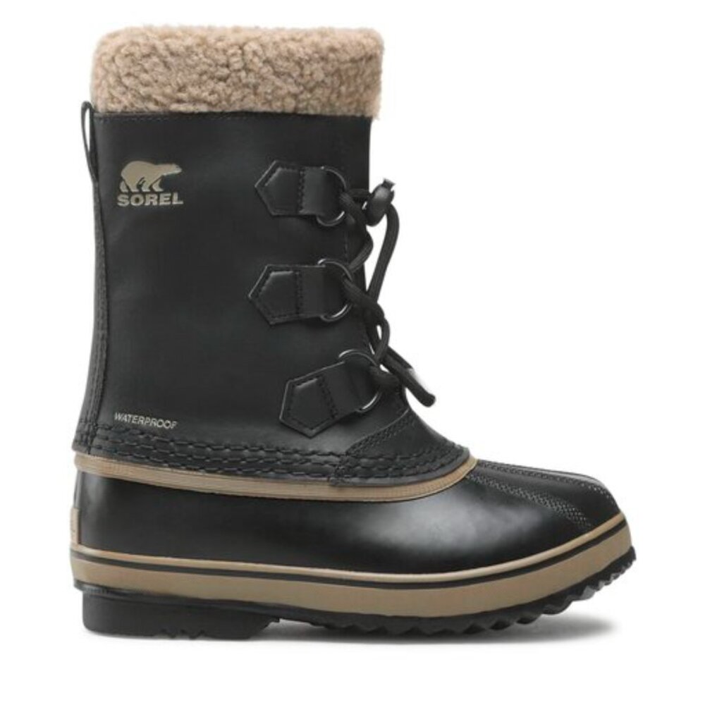 Sorel Women's 7 Black Yoot Pak Insulated Waterproof Sherpa Winter Boots